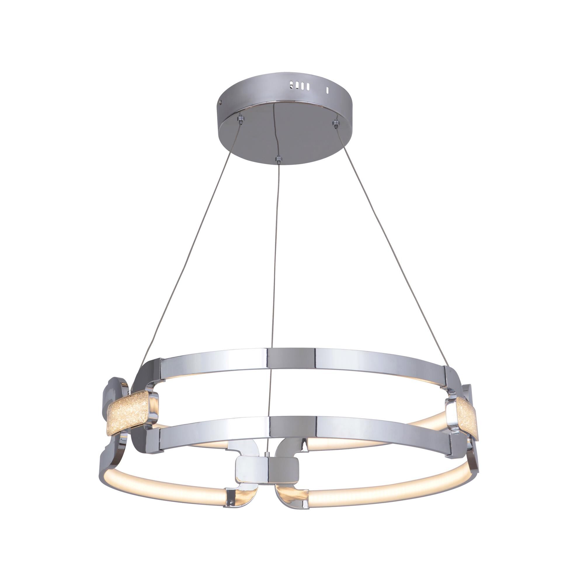 Shown in Chrome finish and Yes glass and Yes shade